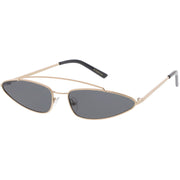 zeroUV Retro 1990's Slim Triangle  Color Tone Flat Lens Sunglasses C725 Sunglasses