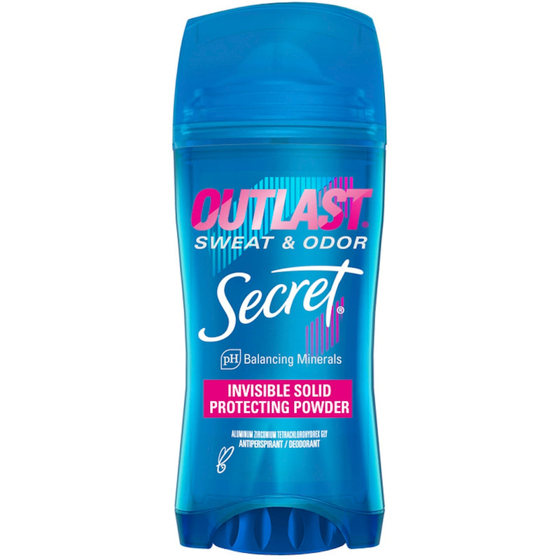 Secret Secret Outlast Invisible Solid Antiperspirant Deodorant For Women Protecting Powder 2.6 Oz ( discontinued ) Deodorant Dark Cyan