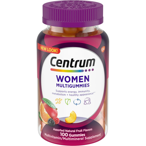 Centrum Centrum Multi Gummies Women Assorted Natural Fruit Flavors Multivitamin/Multimineral Vitamins & Supplements