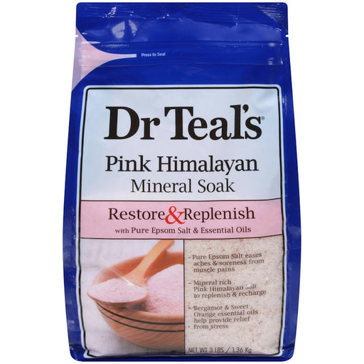 Dr Teal's Dr Teal's Pink Himalayan  Restore & Replenish  Mineral Soak 3 Lb Bath & Body