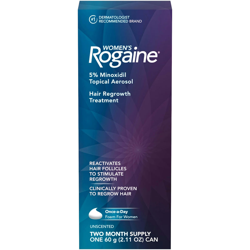 Rogaine Rogaine Women’s Hair Loss And Thinning Treatment, Once-A-Day Minoxidil Foam, Two Month Supply Health & Beauty
