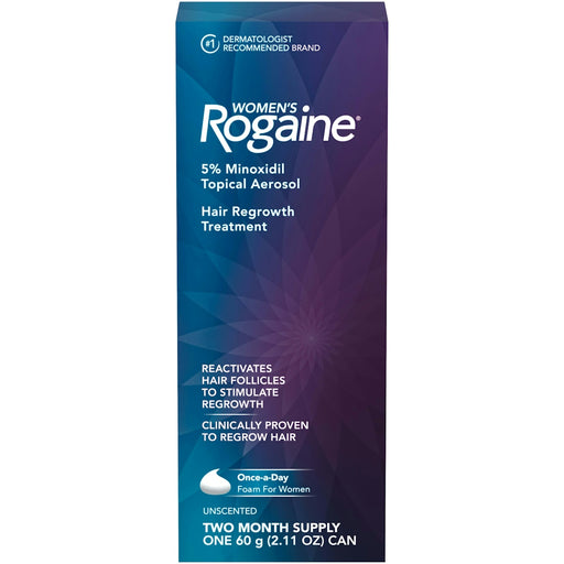 Rogaine Rogaine Women’s Hair Loss And Thinning Treatment, Once-A-Day Minoxidil Foam, Two Month Supply Health & Beauty
