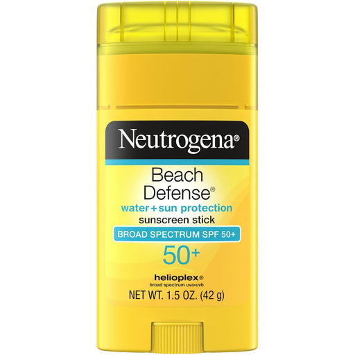Neutrogena Neutrogena Beach Defense Sunscreen Stick, Water + Sun Protection, Broad Spectrum SPF 50+, 1.5 Ounce Sunscreen