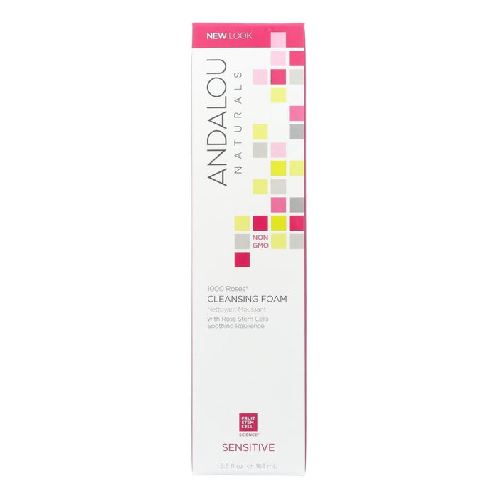 Andalou Naturals Cleansing Foam (Pack of 5.5 Oz - 1000 Roses)