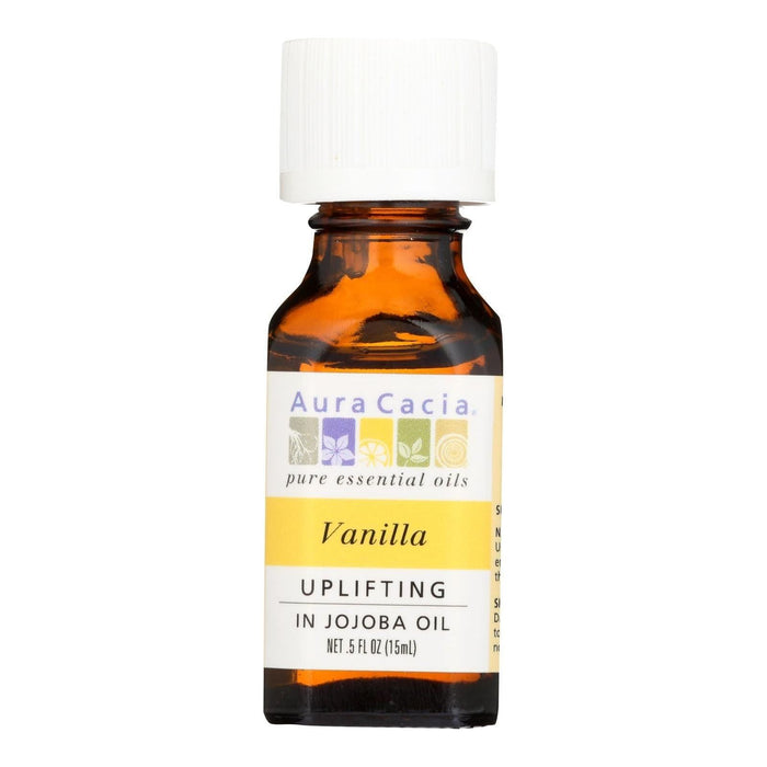 Aura Cacia Vanilla Jojoba Oil, 0.5 FL OZ