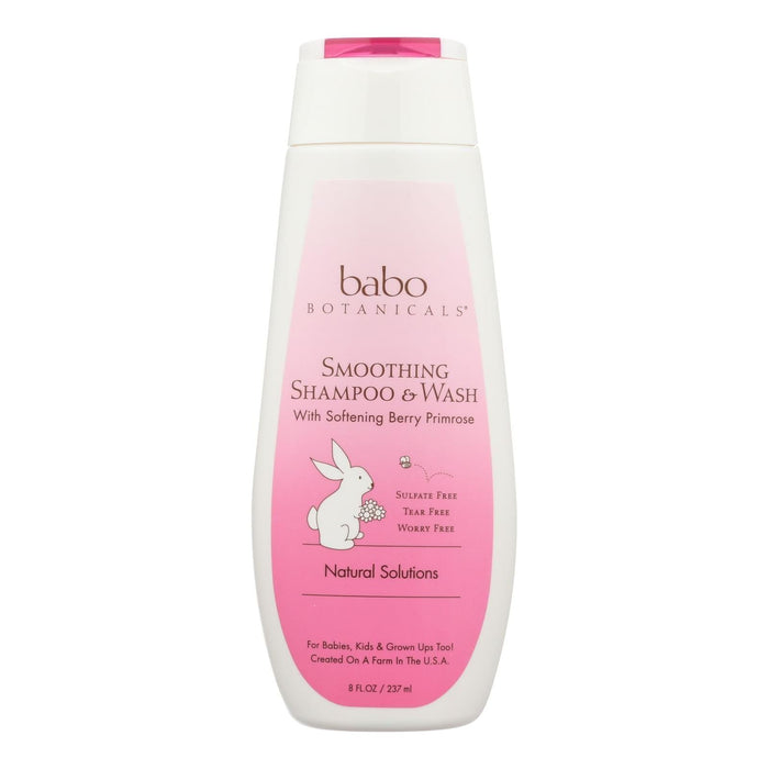 Babo Botanicals Smooth Detangling Shampoo (8 Fl Oz) - Berry Primrose