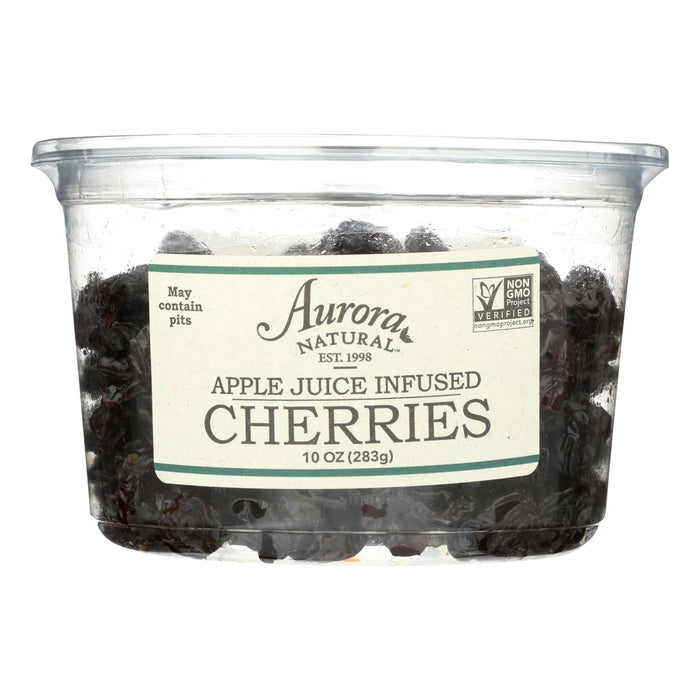 Aurora Natural Products Apple Juice Infused Cherries (Pack of 12) - 10 Oz.