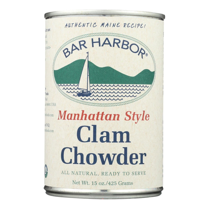 Bar Harbor Manhattan Clam Chowder Soup (Pack of 6 - 15 Oz.)