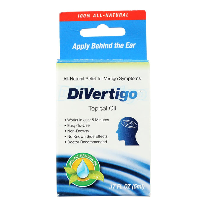 DiVertigo - Essential Topical Oil Blend for Vertigo & Dizziness Relief (0.17 fl oz) - Pack of 2