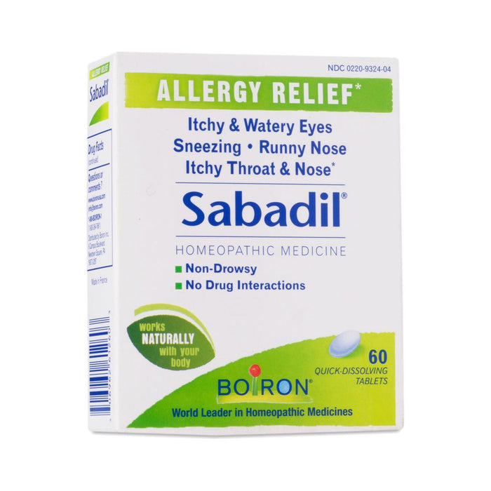 Boiron Sabadil Allergy Relief Tablets 60 Ct