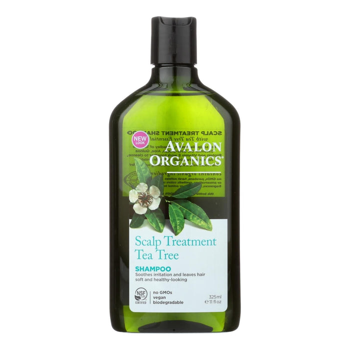 Avalon Organics Scalp Treatment Tea Tree Shampoo (Pack of 11 Fl Oz)