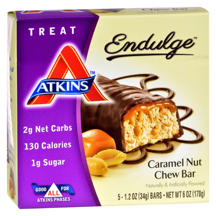 Atkins Endulge Bar Caramel Nut Chew (Pack of 5 Bars)