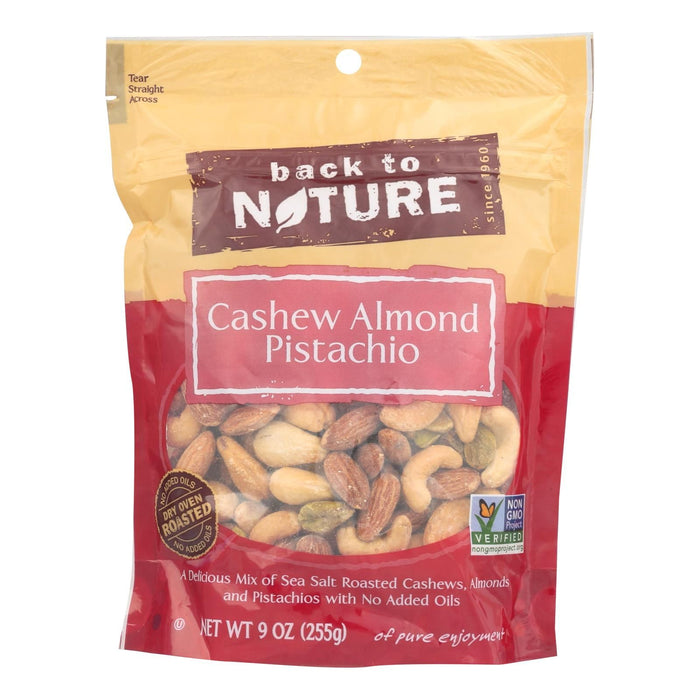 Back To Nature Cashew Almond Pistachio Mix (Pack of 9 - 9 Oz.)