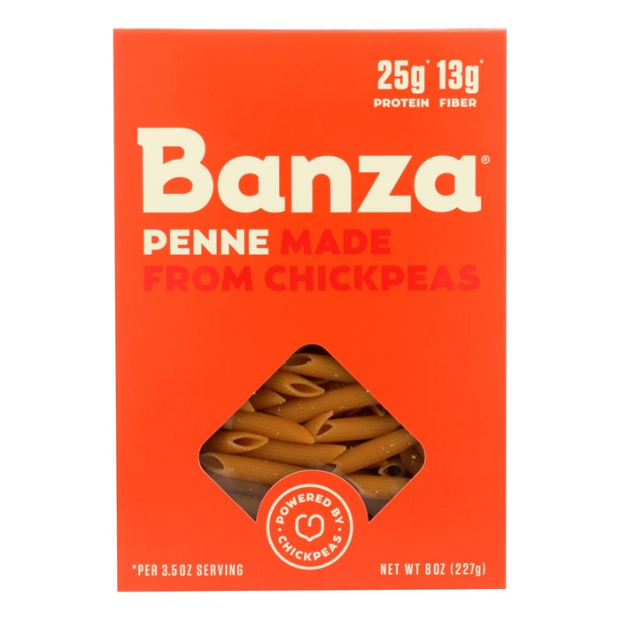 Banza Chickpea Penne Pasta (Pack of 6 - 8 Oz.)