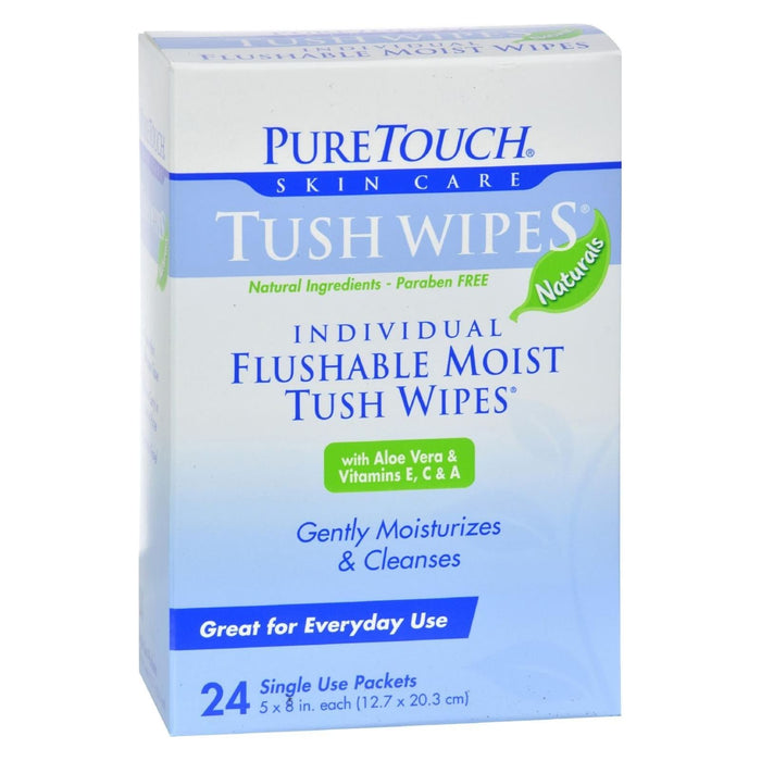 Cozy Farm - Puretouch Gentle Flushable Tush Wipes (Pack Of 24)
