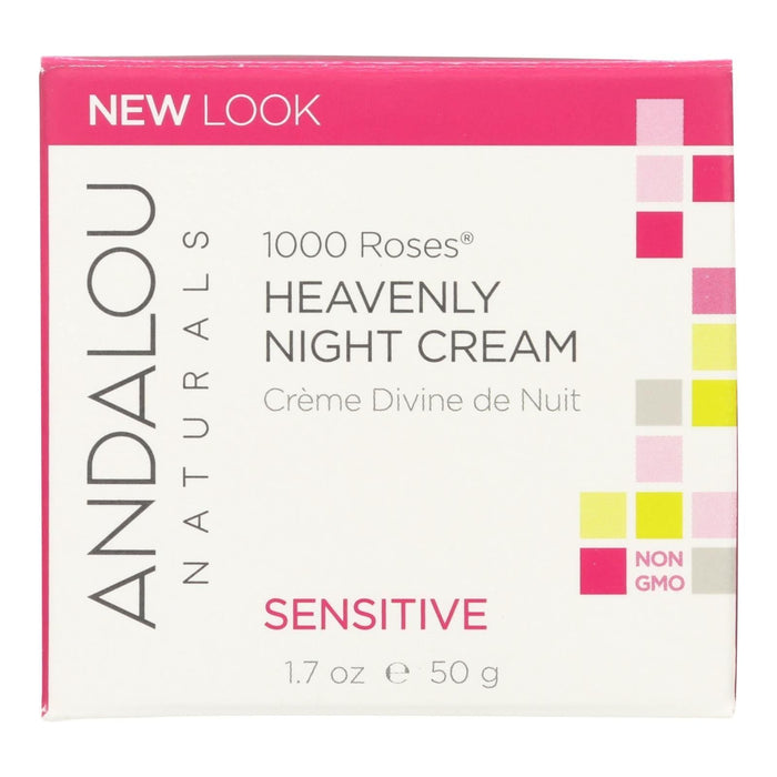 Andalou Naturals Heavenly Night Cream  - 1000 Roses - 1.7 Oz.