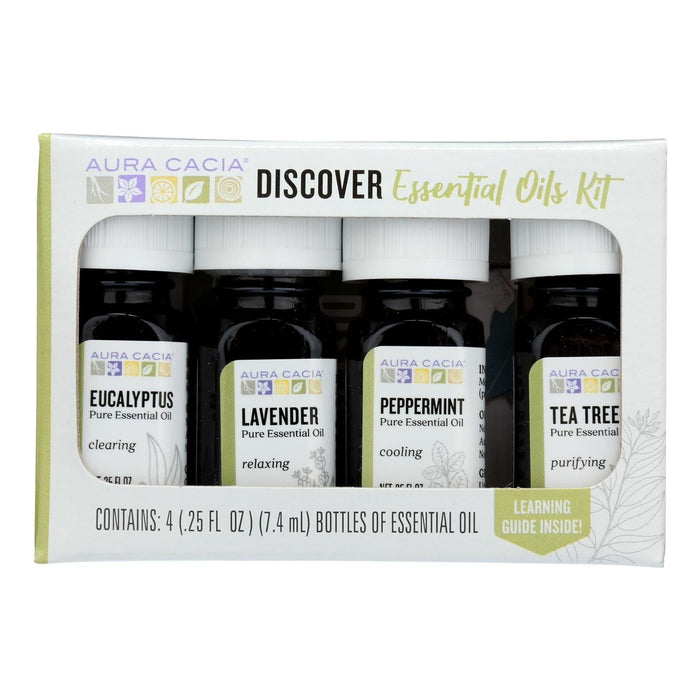 Aura Cacia Essential Oil Discovery Kit (0.25 Fl Oz. Each, Pack of 6)