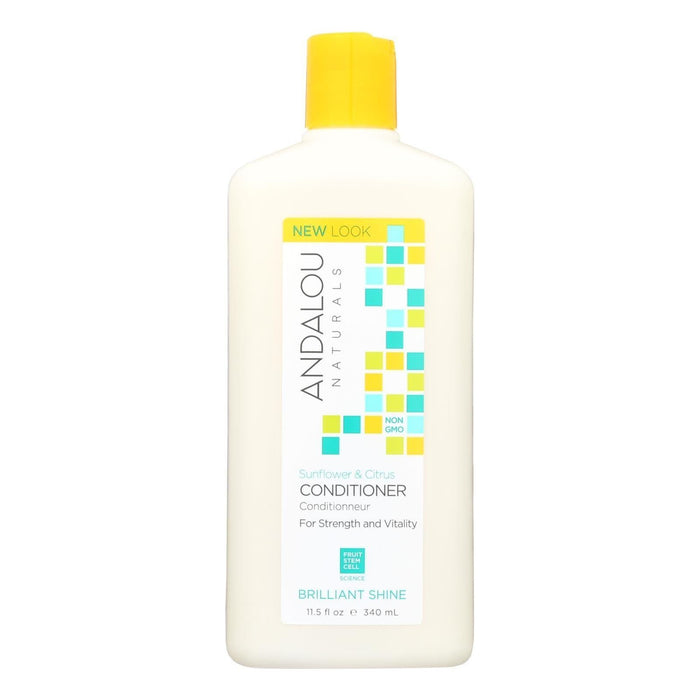 Andalou Naturals Brilliant Shine Conditioner (Pack of 11.5 Fl Oz) Sunflower and Citrus