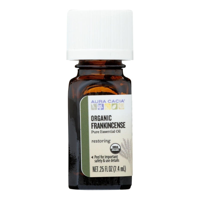 Aura Cacia Organic Frankincense Essential Oil, .25 Fl Oz