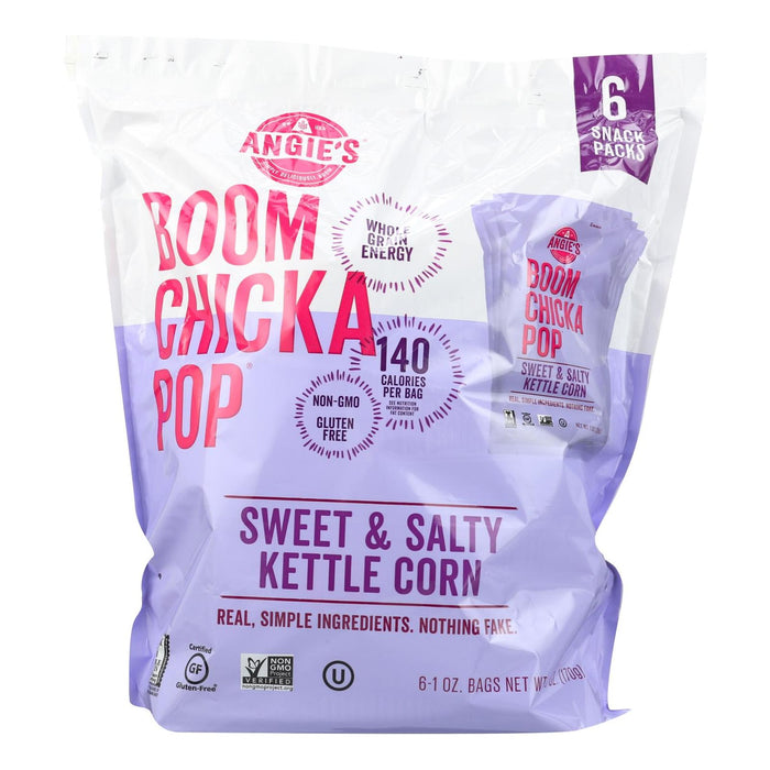 Angie's Kettle Corn Sweet and Salty (Pack of 4 - 6/1 Oz.)