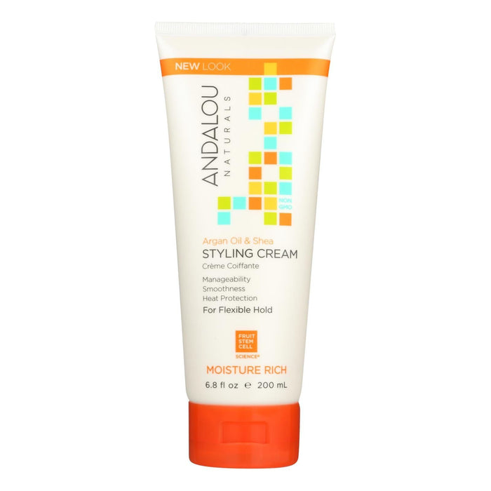 Andalou Naturals Argan Oil and Shea Styling Cream (Pack of 6.8 Fl Oz)