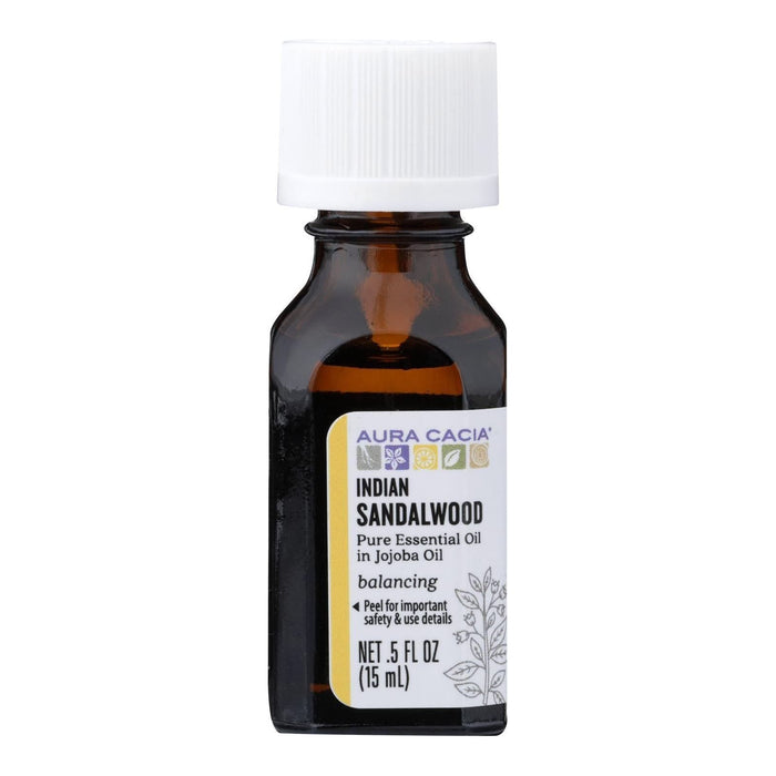 Aura Cacia - Essential Oil - with Indian Sandalwood (0.5 fl oz)