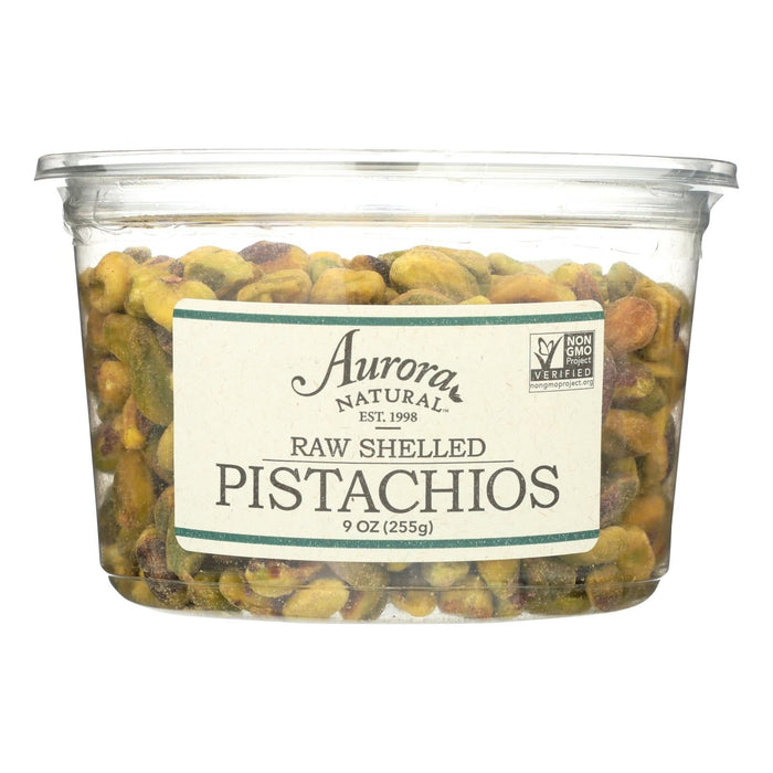 Aurora Natural Products Raw Shelled Pistachios (Pack of 12) - 9 Oz.