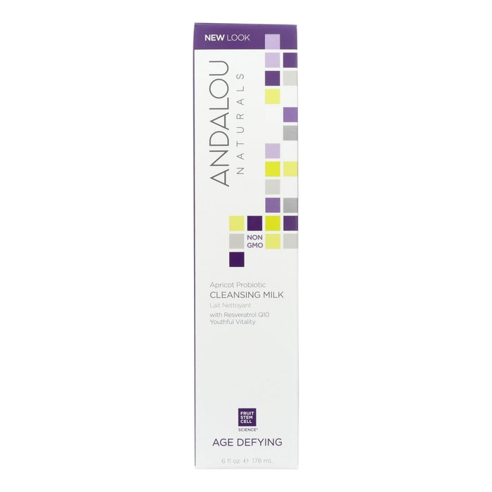 Andalou Naturals Cleansing Milk for Dry Sensitive Skin Apricot Probiotic (6 Fl Oz)