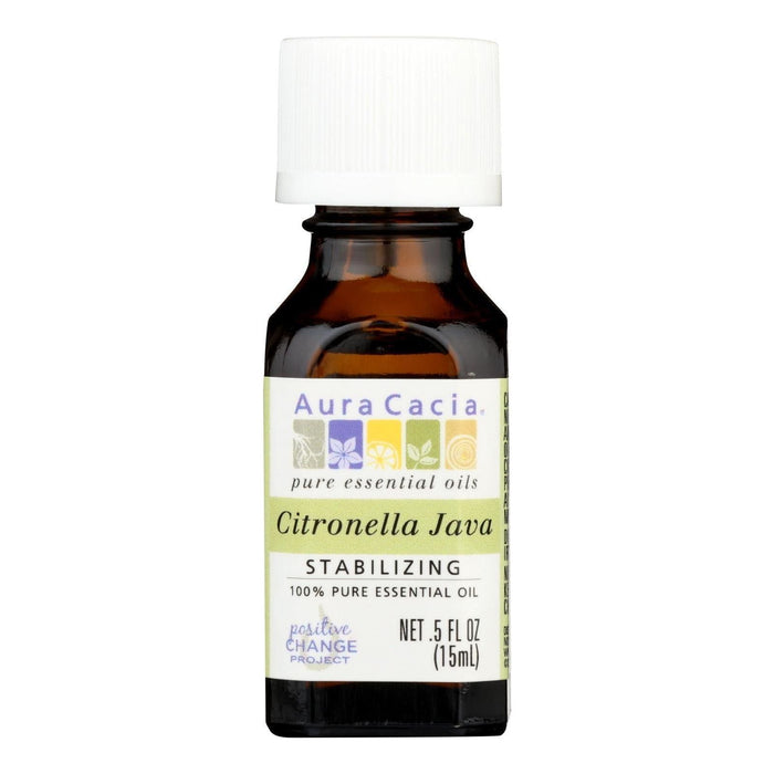 Aura Cacia Citronella Java Pure Essential Oil, 0.5 Fl Oz