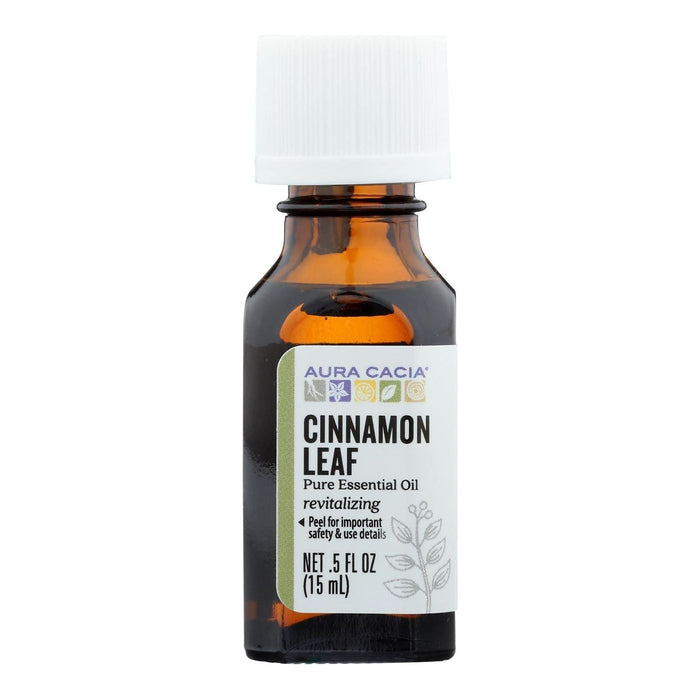 Aura Cacia Pure Essential Oil Cinnamon Leaf, 0.5 Fl Oz