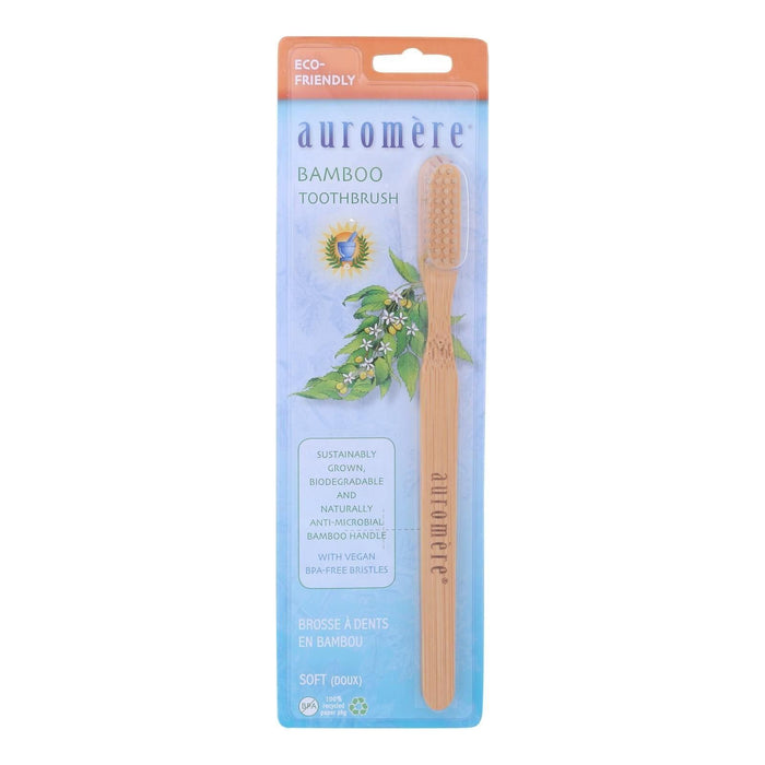 Auromere Bamboo Toothbrush (Pack of 6 - 1 Ct.)