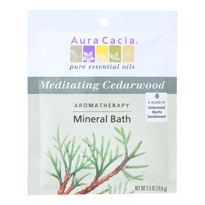 Aura Cacia Aromatherapy Mineral Bath Meditation - 2.5 Oz (Pack of 6)