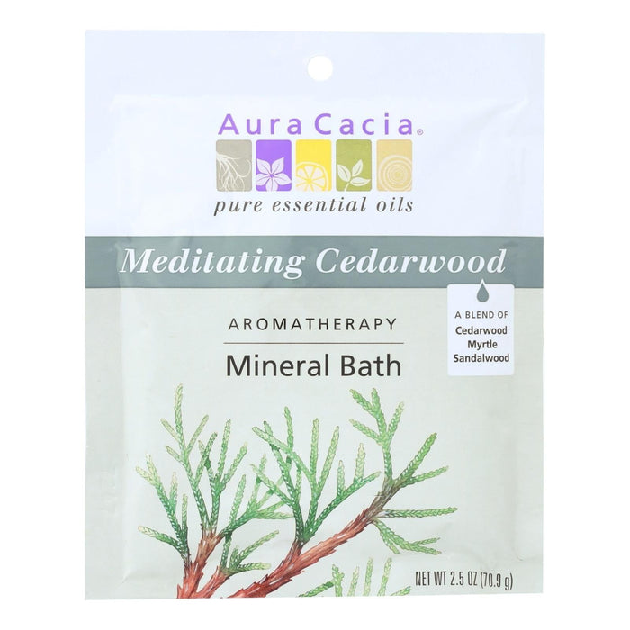 Aura Cacia Aromatherapy Mineral Bath Meditation - 2.5 Oz (Pack of 6)