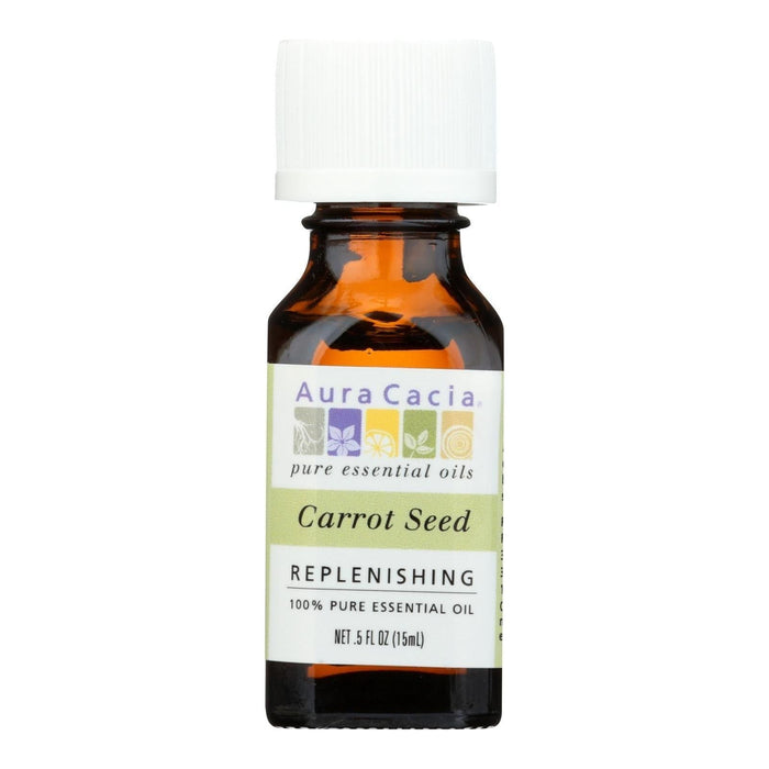 Aura Cacia Pure Essential Oil Carrot Seed (0.5 Fl Oz.) for Skin Care