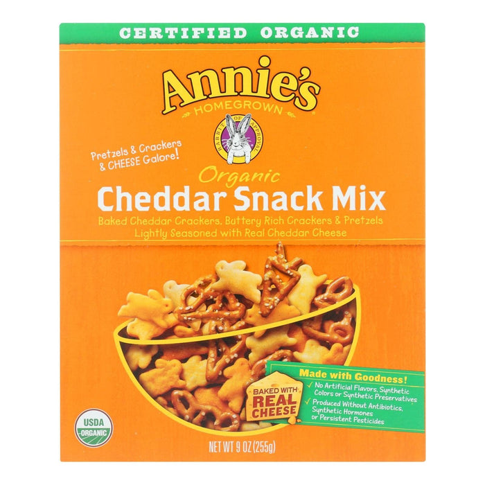 Annie's Homegrown Organic Bunnies Cheddar Snack Mix (Pack of 12 - 9 Oz.)