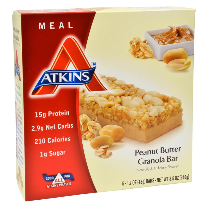 Atkins Advantage Bar Peanut Butter Granola (Pack of 5 Bars)