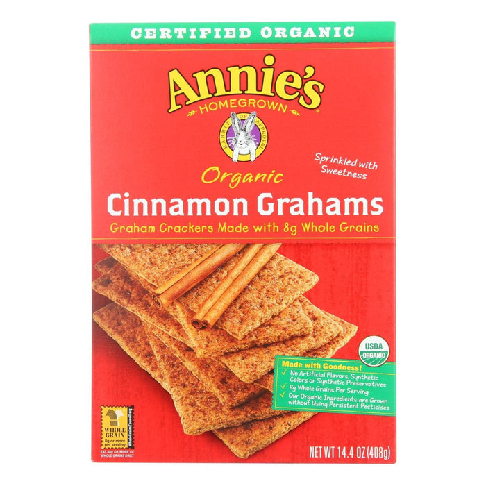 Annie's Homegrown Organic Cinnamon Graham Crackers (Pack of 12 - 14.4 Oz.)