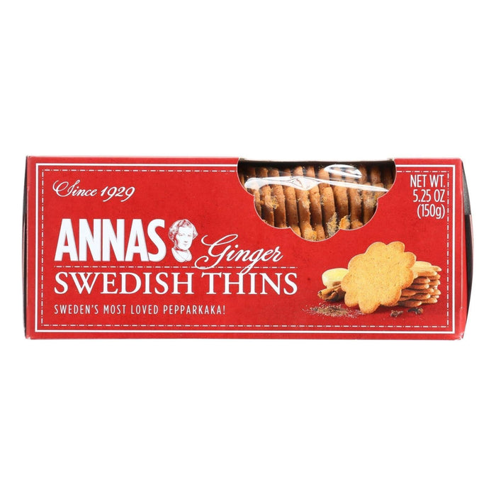 Annas Ginger Thins - Original - Case Of 12 - 5.25 Oz.