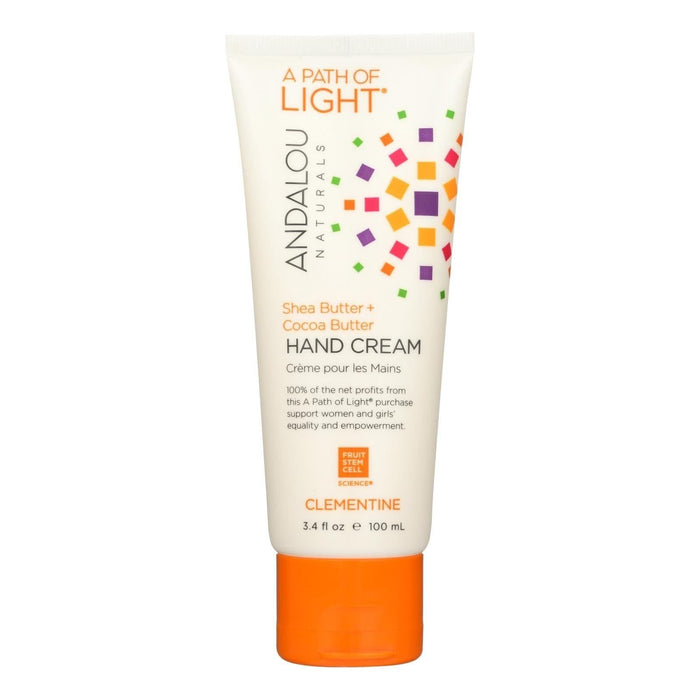 Andalou Naturals Hand Cream (Pack of 3) - A Force Of Nature Shea Butter Plus Sea Buckthorn Clementine - 3.4 Oz.