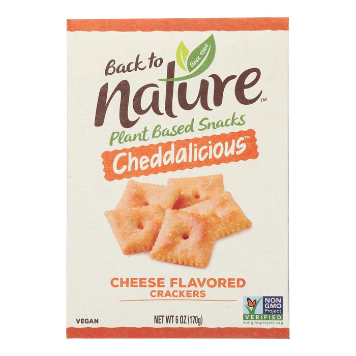 Back To Nature Cheddalicious Crackers (Pack of 6 - 6 Oz.)