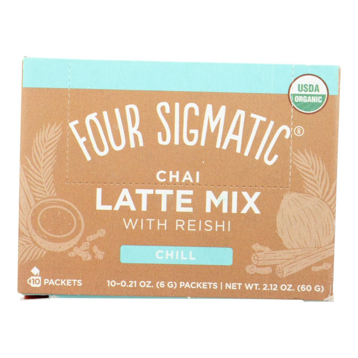 Cozy Farm - Four Sigmatic Organic Turkey Tail And Reishi Mushroom Chai Latte Mix (Pack Of 10)
