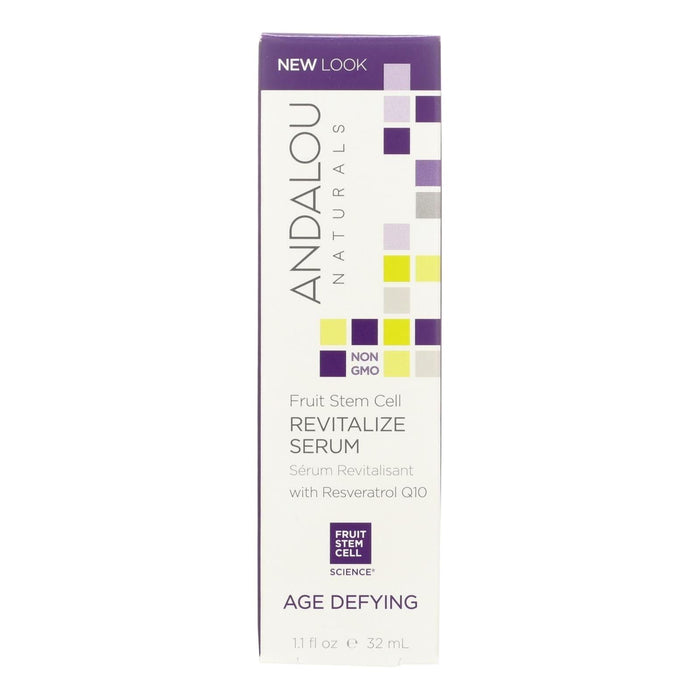 Andalou Naturals Age-Defying Revitalize Serum Fruit Stem Cell (1.1 Fl Oz)