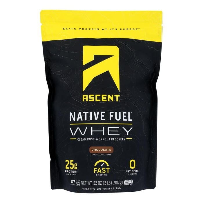 Ascent Native Fuel Chocolate Whey Protein Powder Blend  - 2 Lb.