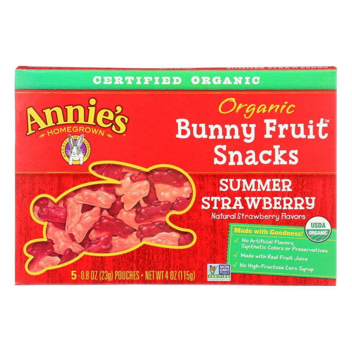 Annie's Homegrown Summer Strawberry Fruit Snacks (Pack of 10 - 4 Oz.)