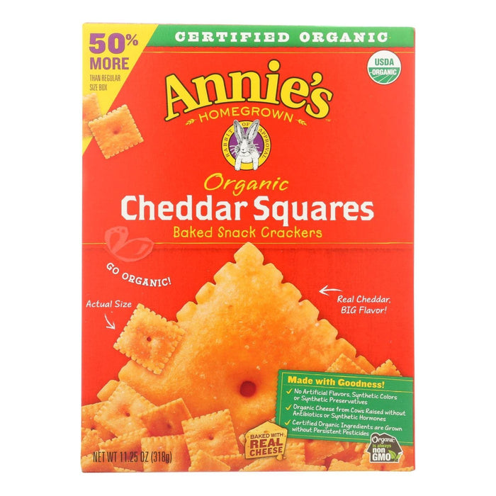 Annie's Homegrown Cheddar Squares (Pack of 6) - 11.25 Oz.