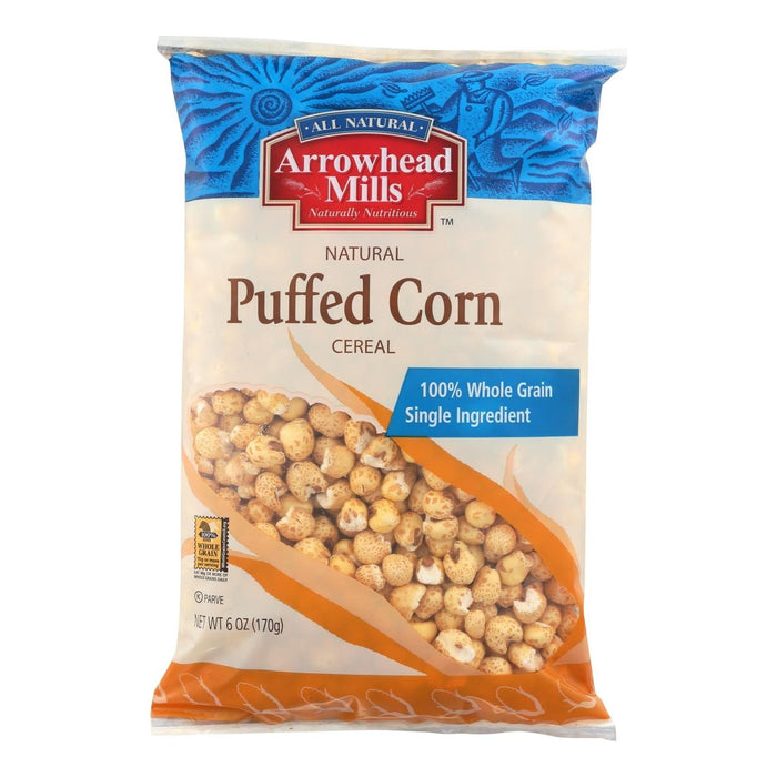 Arrowhead Mills - All Natural Puffed Corn Cereal (Pack of 12) - 6 Oz.