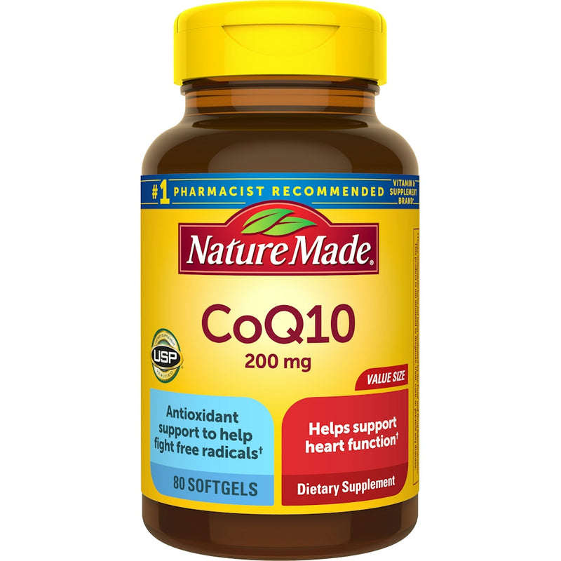 Nature Made Nature Made Co Q10, 200 Mg, Softgels, Value Size Vitamins & Supplements