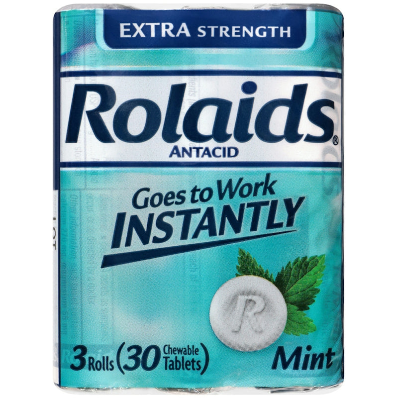 Rolaids Rolaids Antacid Extra Strength Mint Chewable Tablets Health & Beauty