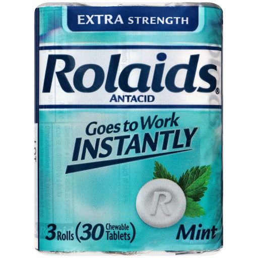 Rolaids Rolaids Antacid Extra Strength Mint Chewable Tablets Health & Beauty