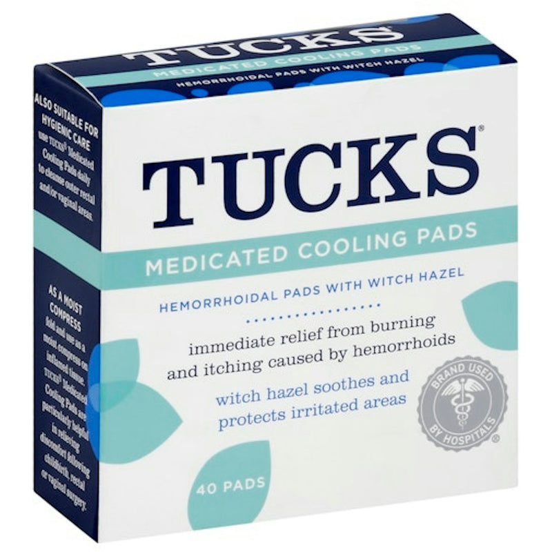 Tucks Tucks Medicated Cooling Pads, Hemorrhoidal Pads W/Witch Hazel 50 Hemorrhoidal Pads